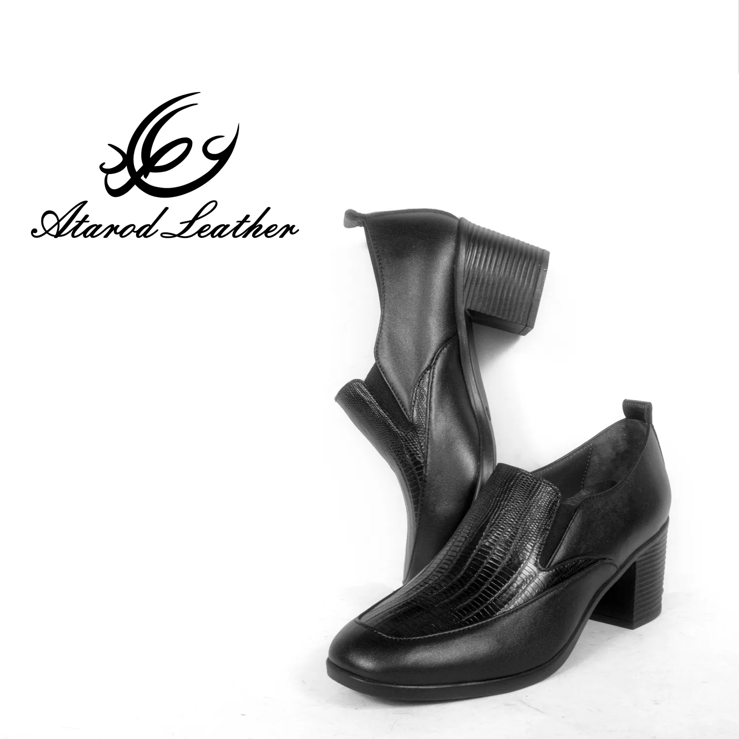 کفش زنانه چرم عطارد مدل چرم طبیعی کد SH255