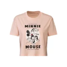 کراپ‌ تی‌شرت آستین کوتاه زنانه دیزنی مدل minnie