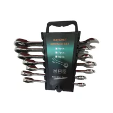 آچار یکسر تخت و یکسر رینگی جغجغه ای مدل RATCHET WRENCH مجموعه 7 عددی