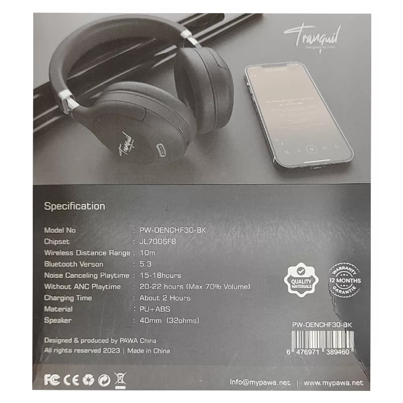 هدست بی سیم پاوا مدل Tranquil