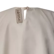 پیراهن یقه گرد زنانه پروت مدل P-129 رنگ کرم