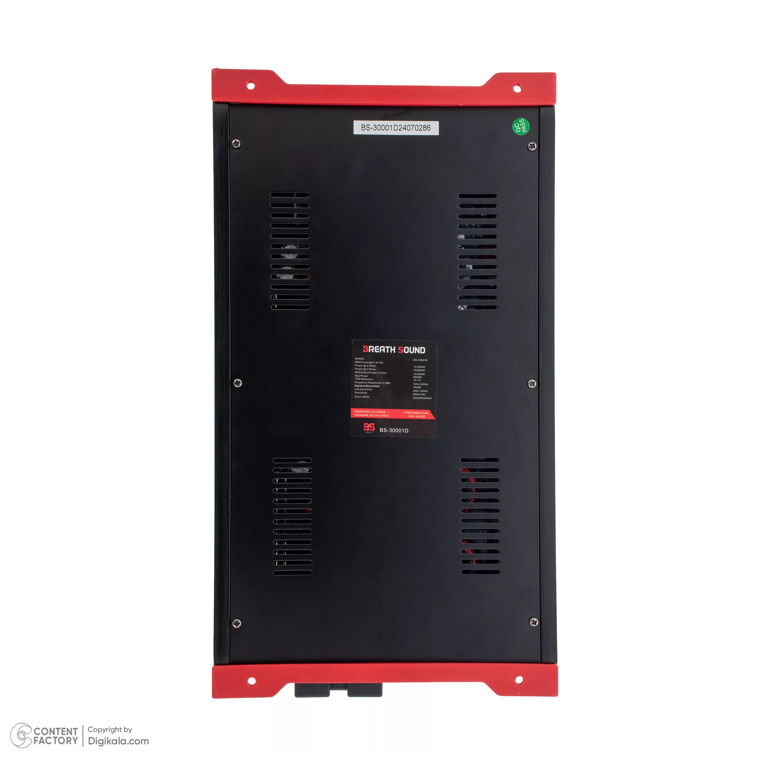 آمپلی فایر خودرو 1 کانال صدای نفس مدل BS-30001D