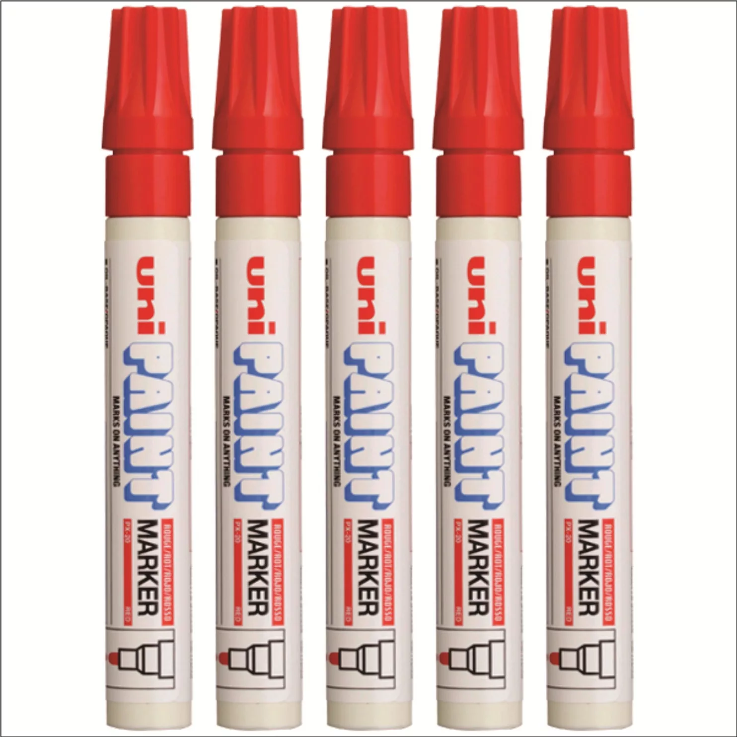 ماژیک چند منظوره یونی بال مدل PX-20  بسته 5 عددی
