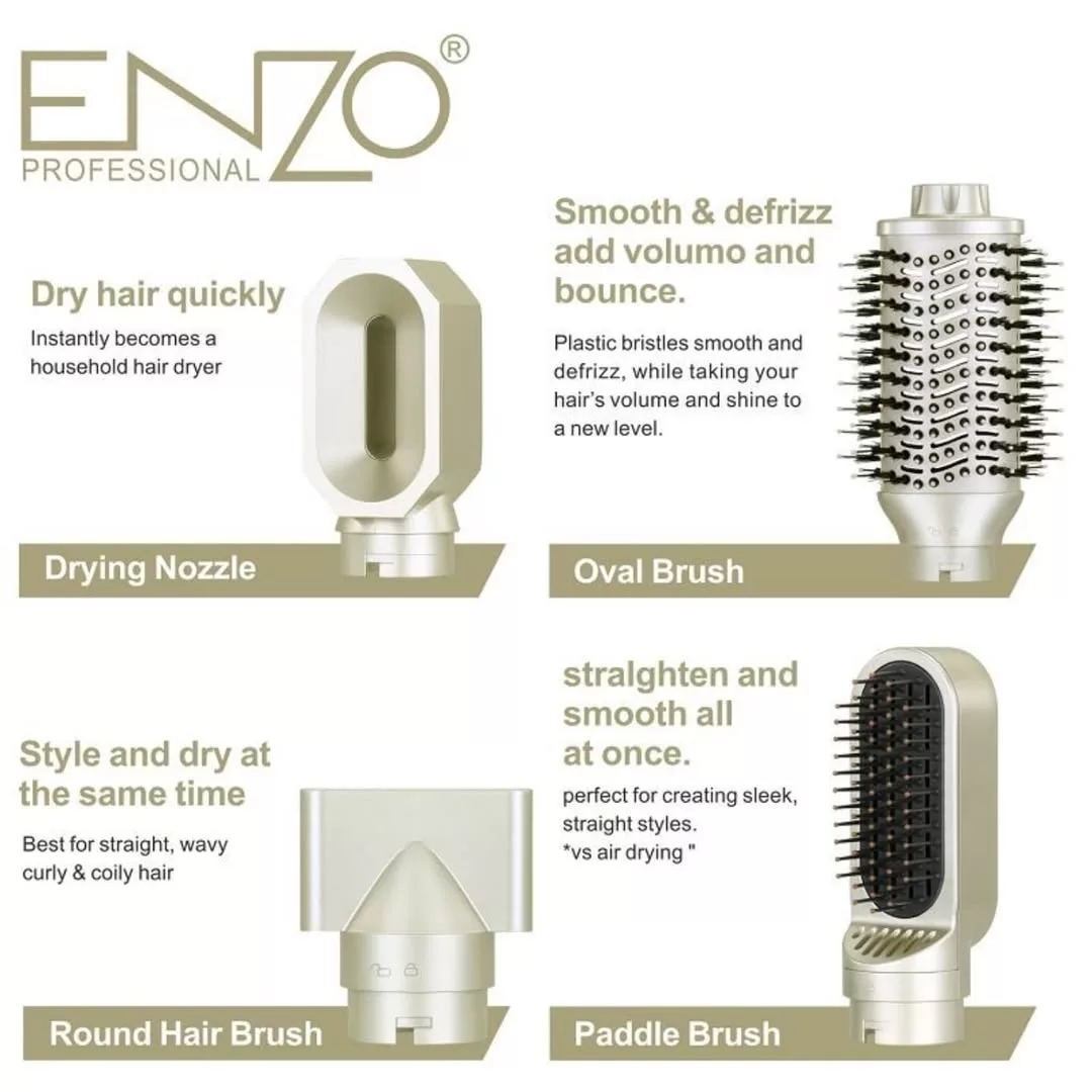 سشوار برس دار حالت دهنده انزو پروفیشینال مدل EN-755