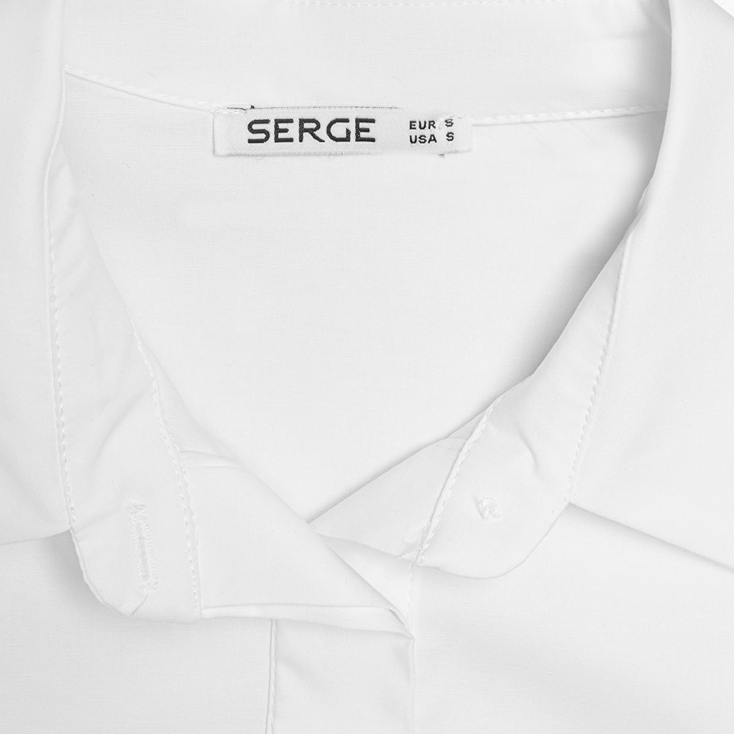 شومیز آستین بلند یقه انگلیسی زنانه سرژه مدل 207371 رنگ سفید