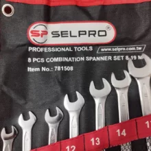 آچار یکسر تخت و یکسر رینگی سلپرو مدل 781508-10-46 مجموعه 8 عددی