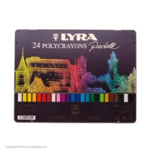 پاستل گچی 24 رنگ لیرا مدل Polycrayons