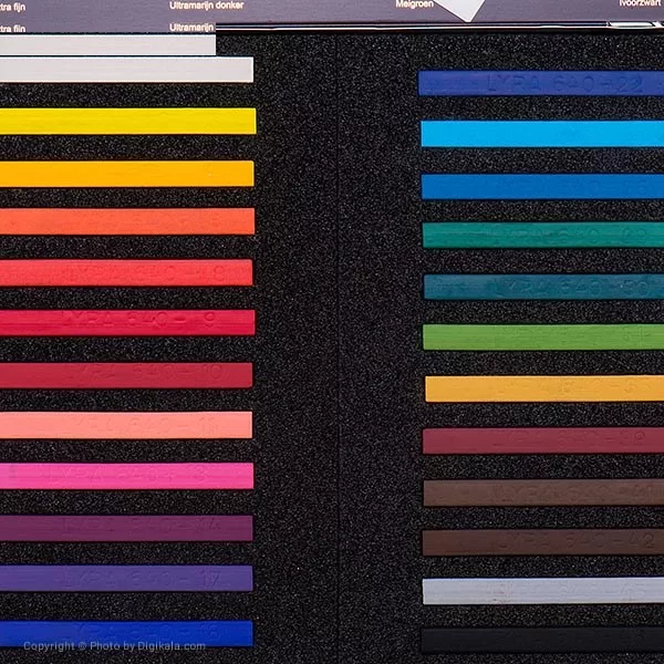 پاستل گچی 24 رنگ لیرا مدل Polycrayons
