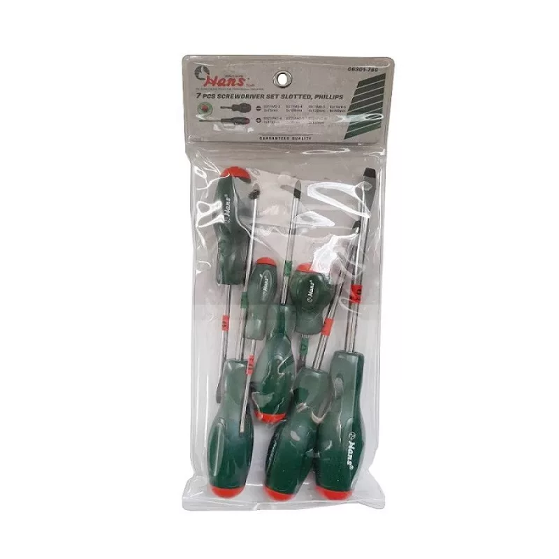 پیچ گوشتی هنس تولز مدل 06301-7BG بسته 7 عددی