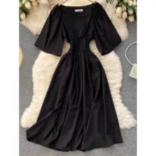 پیراهن زنانه مدل دلربا رنگ مشکی