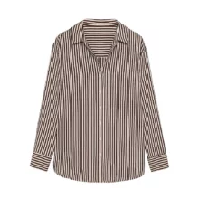 شومیز آستین بلند یقه برگردان زنانه استرادیواریوس مدل 10048