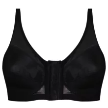 سوتین زنانه اما مدل گنی جلو قزن دار کد 470028-3651NEW رنگ مشکی