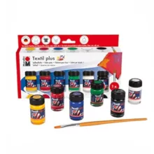 رنگ پارچه مارابو مدل Textil Plus بسته ۶ عددی