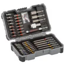 سری پیچ گوشتی و بکس سردریلی بوش مدل BO-43 PCS BOX مجموعه 43 عددی