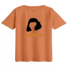 تی‌شرت  اورسایز آستین کوتاه زنانه مدل باکسی طرح مینیمال زن رنگ گلبهی