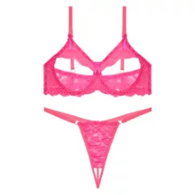 ست شورت و سوتین زنانه مکسوریا کد 50251 رنگ صورتی