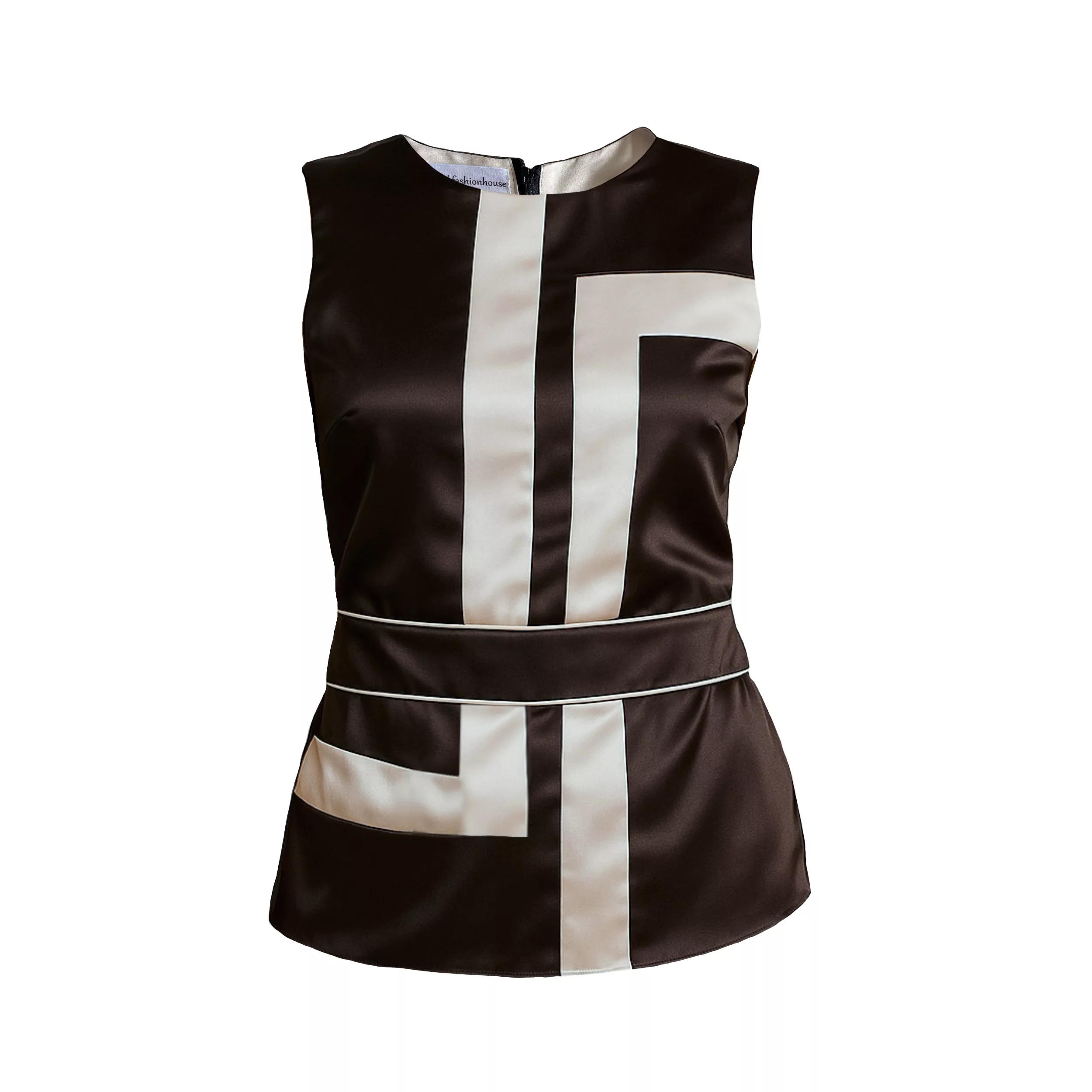 تاپ زنانه مدل هندسی