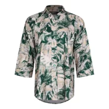 شومیز آستین سه ربع یقه برگردان زنانه لوینت  مدل ماتیسا رنگ سبز