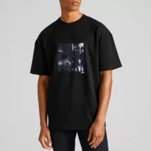 تی شرت اورسایز آستین کوتاه  مردانه نوزده نودیک مدل TS1973 B