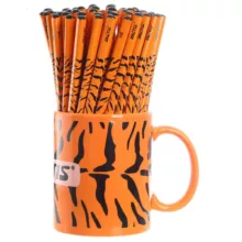 مداد مشکی فکتیس  طرح cheetah بسته 72 عددی