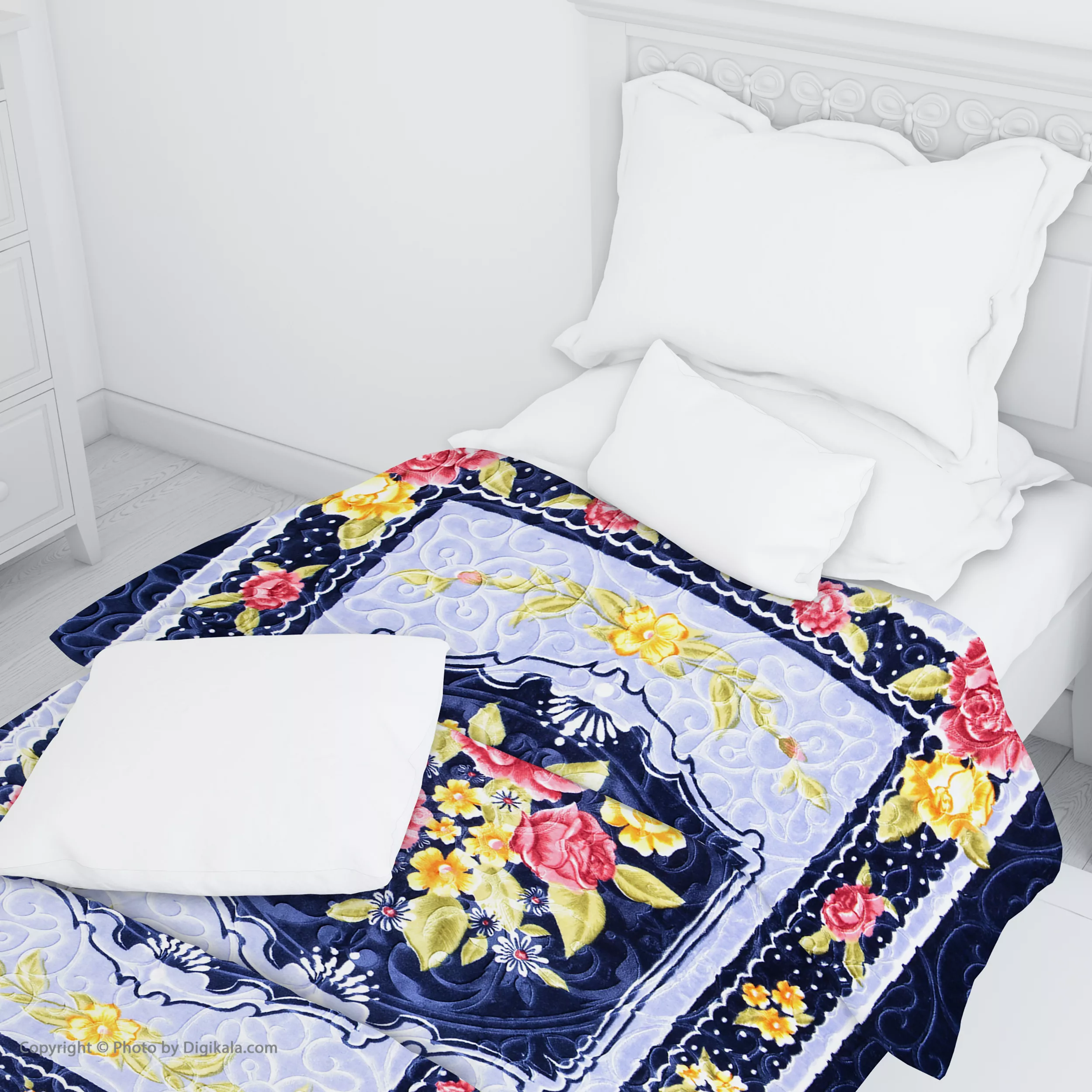 پتو گلبافت کد 226-01 سایز 220x160 سانتی متر