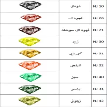 جوهر رنگ کد NJ 5024 حجم 60 میلی لیتر بسته 24 عددی
