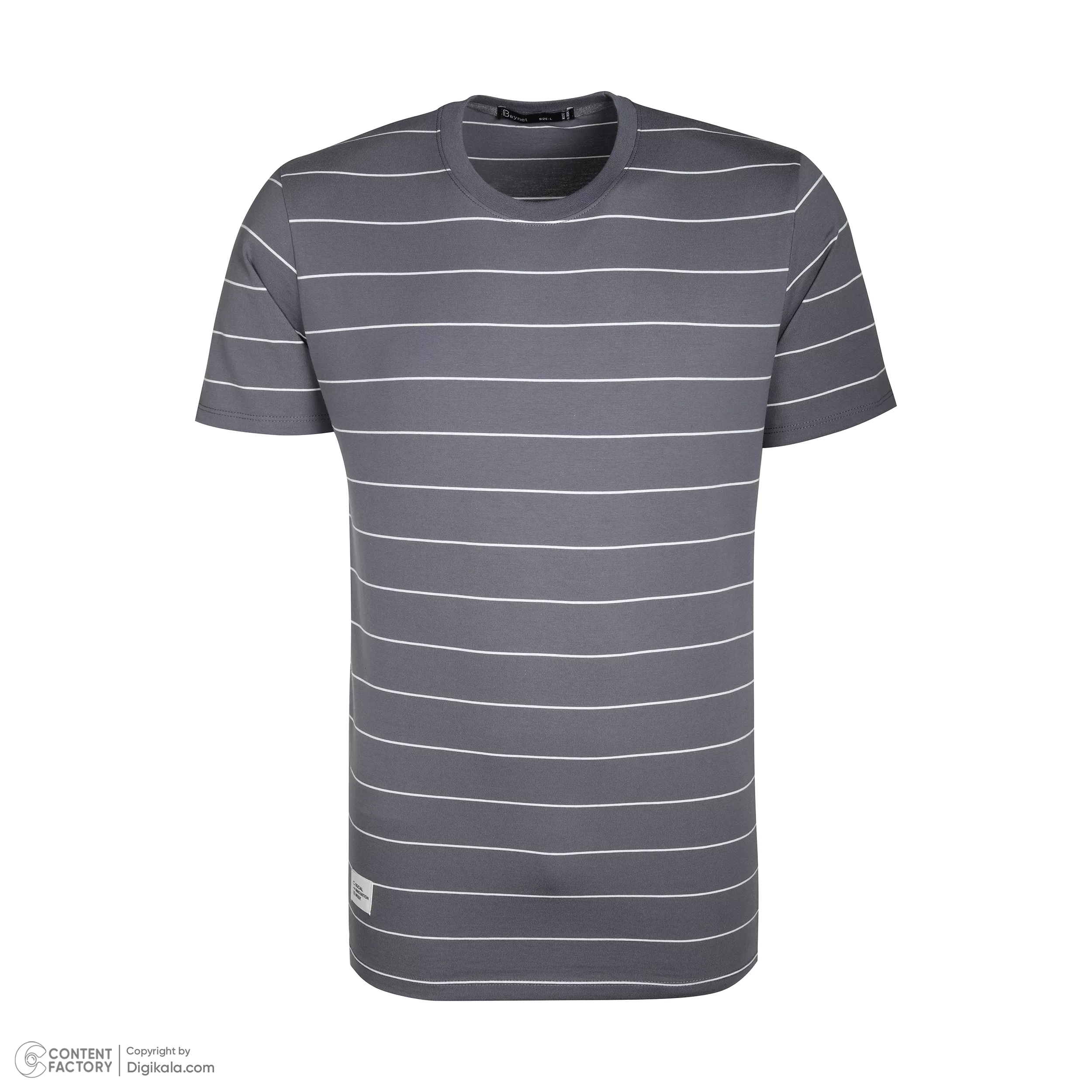 تی شرت آستین کوتاه مردانه باینت مدل 767-5 رنگ طوسی