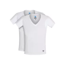 زیرپوش آستین دار مردانه تاپیک مدل نانو آنتی باکتریال ضد تعریق رنگ سفید بسته 2 عددی