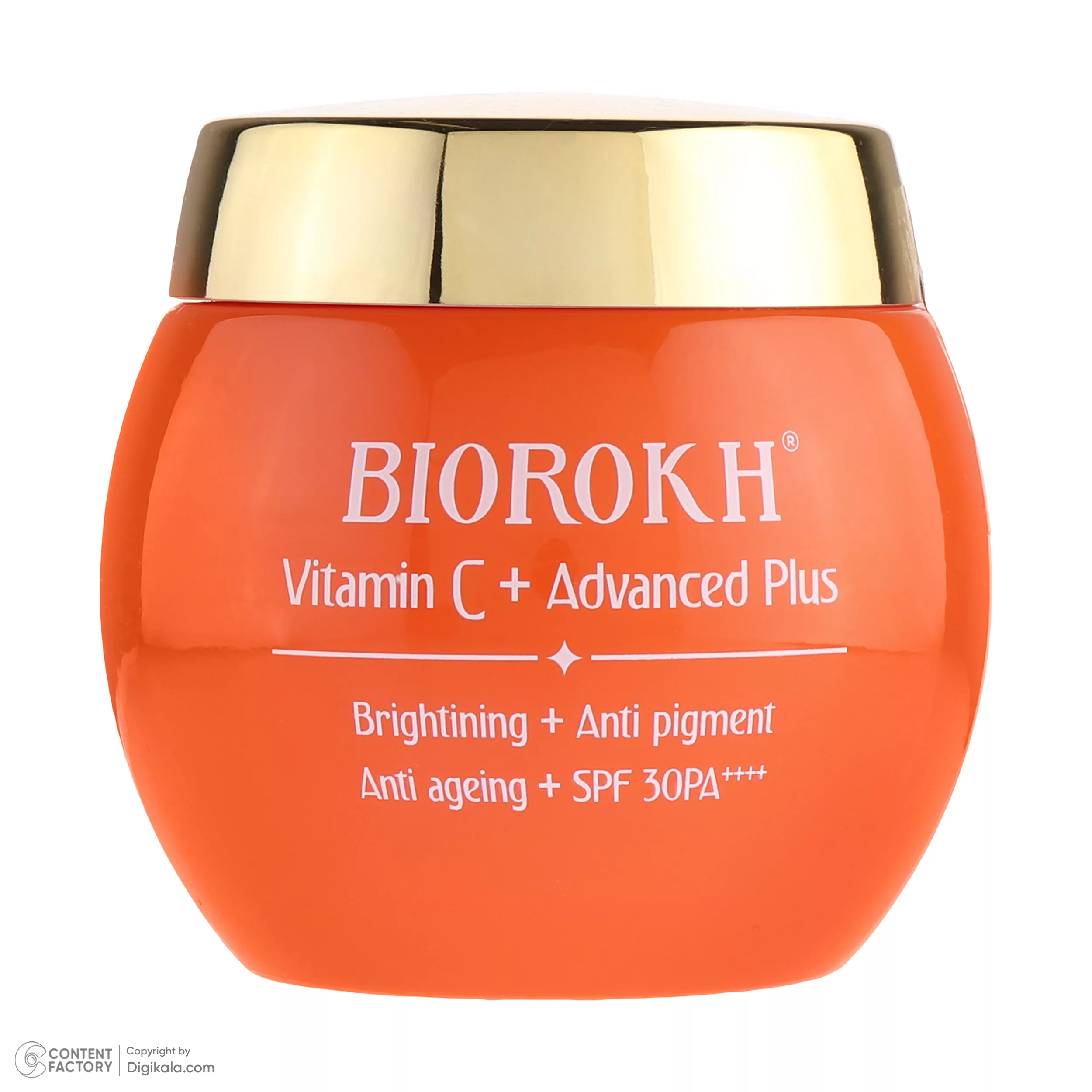 کرم مرطوب کننده بایورخ مدل Vitamin C مناسب برای انواع پوست وزن 120 گرم