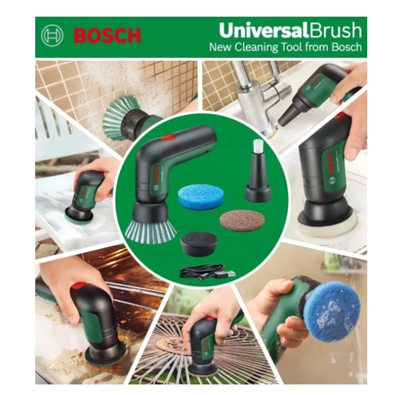 پولیشر چند منظوره شارژی بوش مدل حرفه ای Universal Brush - 3.6 V