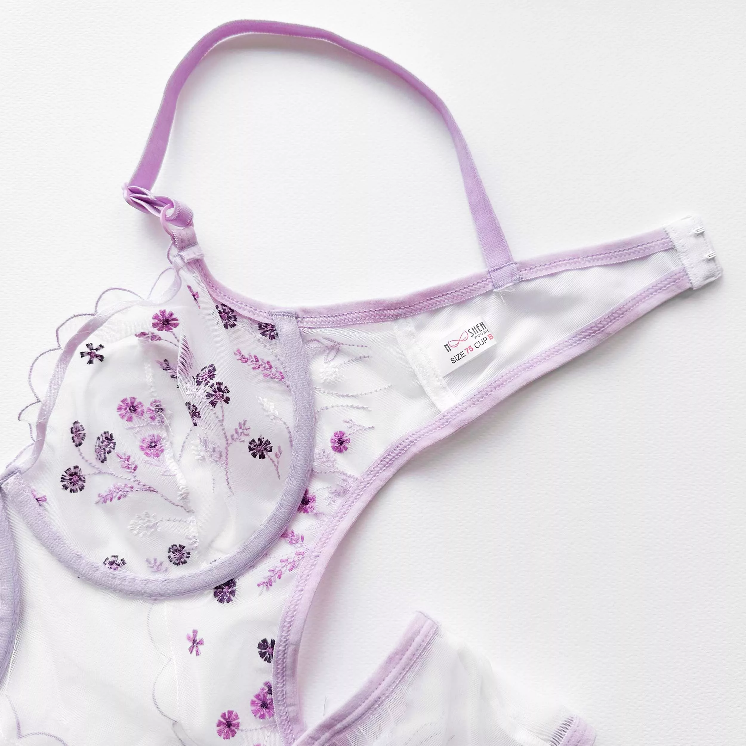 لباس خواب زنانه نوشه پوش مدل توری