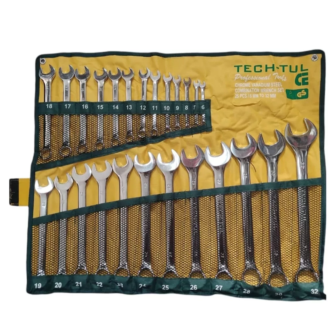 آچار یکسر رینگی یکسر تخت تک تول مدل A22 مجموعه 25 عددی