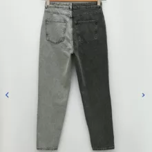 شلوار جین زنانه ال سی وایکیکی مدل اسلیم افکت مام استایل