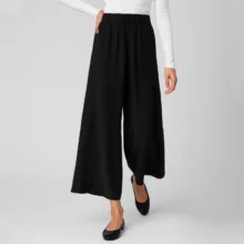 دامن شلواری زنانه سرژه مدل 208330 رنگ مشکی