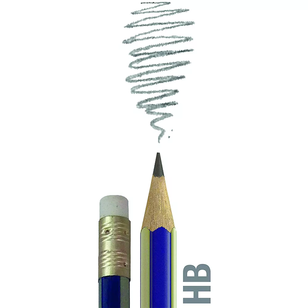 مداد طراحی فابر کاستل مدل گلدفابر HB بسته 12 عددی