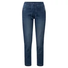 شلوار جین دم پا کش زنانه اسمارا مدل جاگر دمپاکش کد B2025JOG