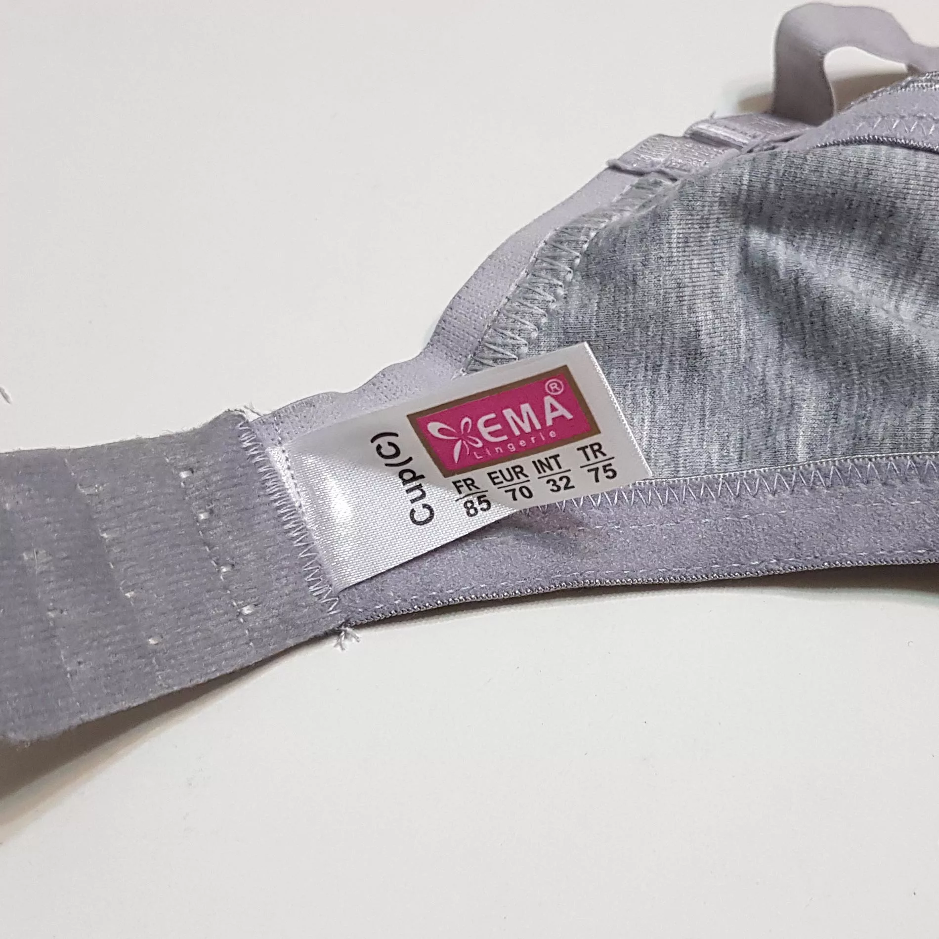 سوتین زنانه اما مدل بدون فنر کد 4928-4100 رنگ خاکستری روشن