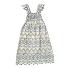 پیراهن یقه هالتر زنانه مدل خامه دوزی