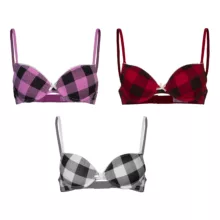 سوتین زنانه چری پینک مدل CBRA مجموعه 3 عددی