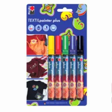 ماژیک پارچه مارابو مدل textil painter plus بسته ۵ عددی