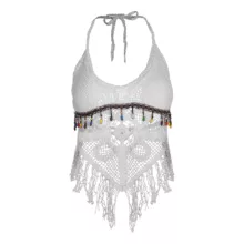 نیم تنه زنانه مدل MR007 رنگ سفید