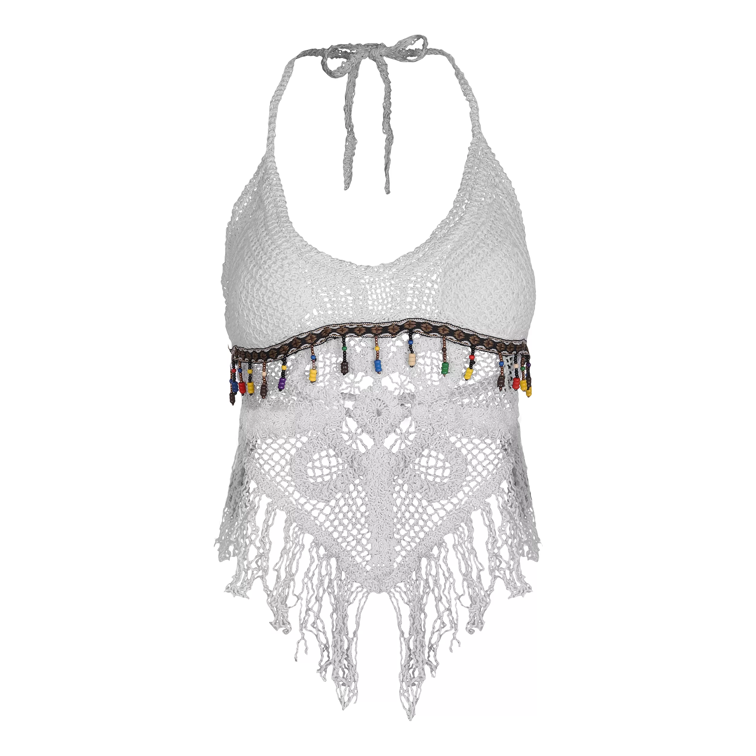 نیم تنه زنانه مدل MR007 رنگ سفید