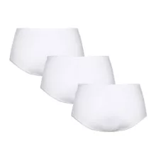 شورت زنانه اسلوگی مدل 785 رنگ سفید مجموعه 3 عددی