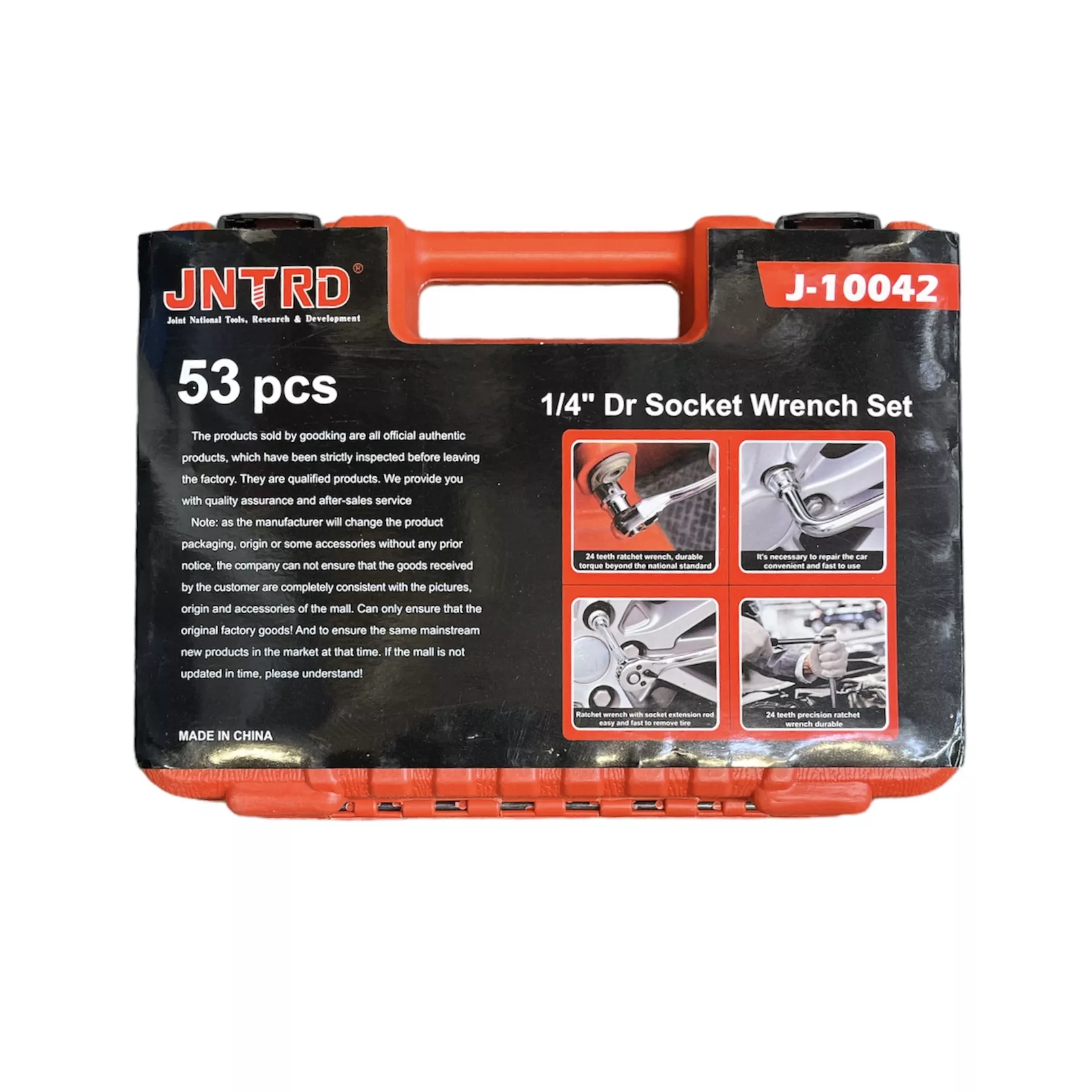 آچار و سری بکس و پیچ گوشتی جنترو مدل J-10042  مجموعه 53 عددی