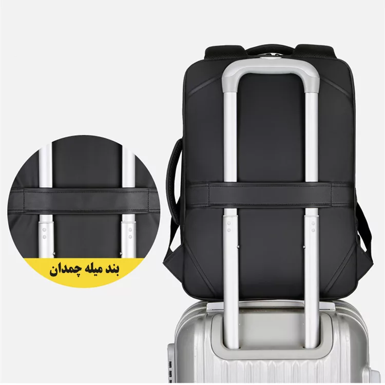 کوله پشتی لپ تاپ مدل 1900 مناسب برای لپ تاپ تا 15.6 اینچی