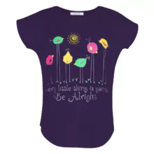 تی شرت زنانه افراتین طرح جوجه کد 2549 رنگ بنفش