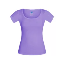تی شرت آستین کوتاه زنانه تاپیک مدل ضد تعریق مودال رنگ بنفش