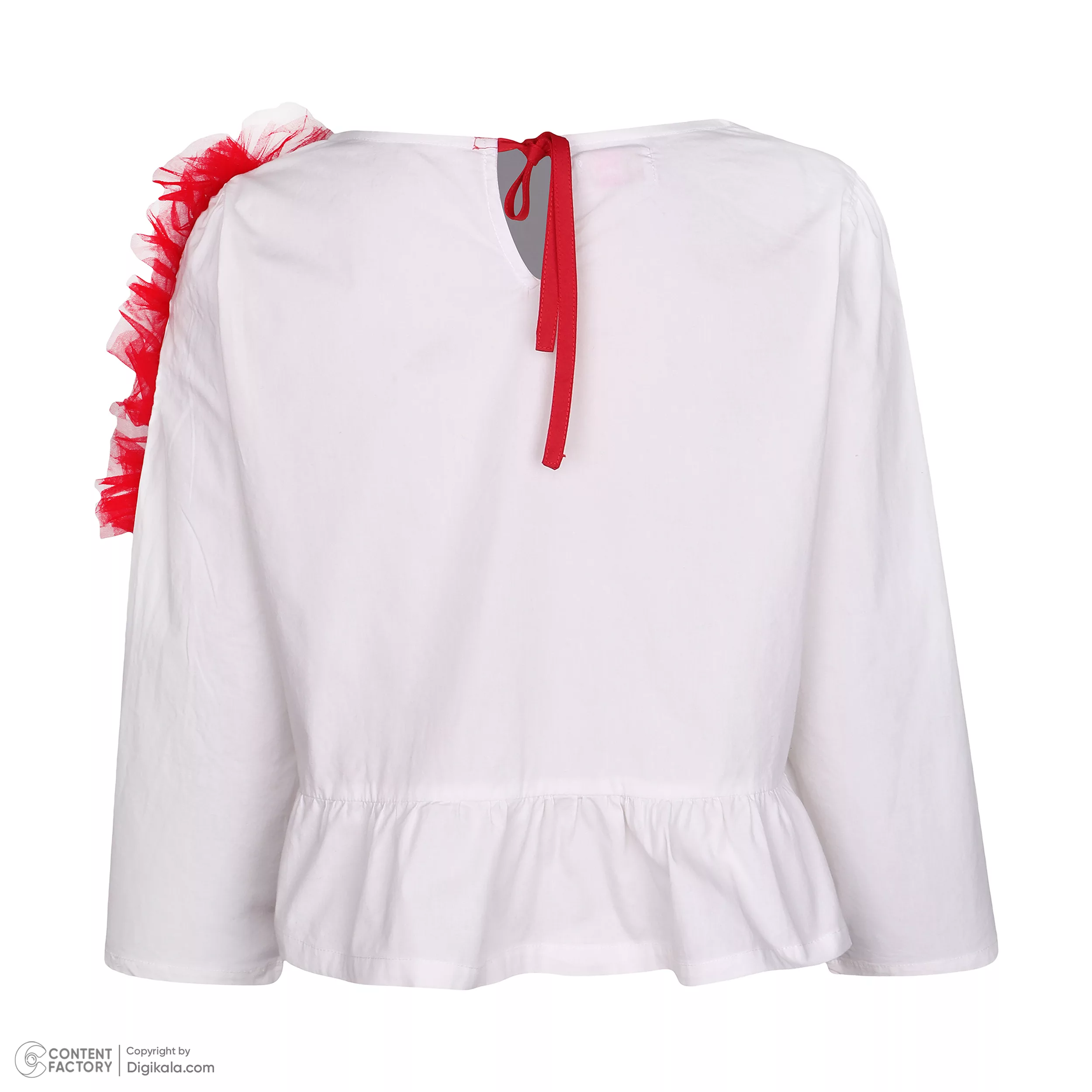 بلوز آستین بلند یقه گرد زنانه ستر مدل سورا 030 رنگ سفید