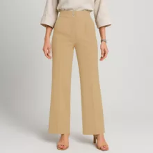 شلوار بگ زنانه مدل 904 مازراتی رنگ کرم