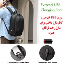 کوله پشتی لپ تاپ مدل 2104 مناسب برای لپ تاپ تا 15.6 اینچی